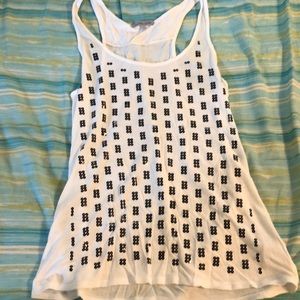 White sequined tank